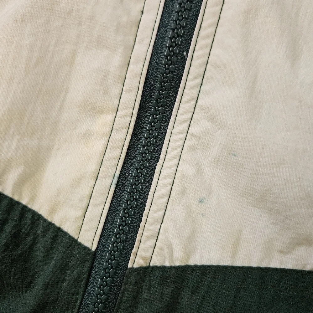 Vintage 80s Izod Embroidered Logo Nylon Colorblock Nylon Windbreaker